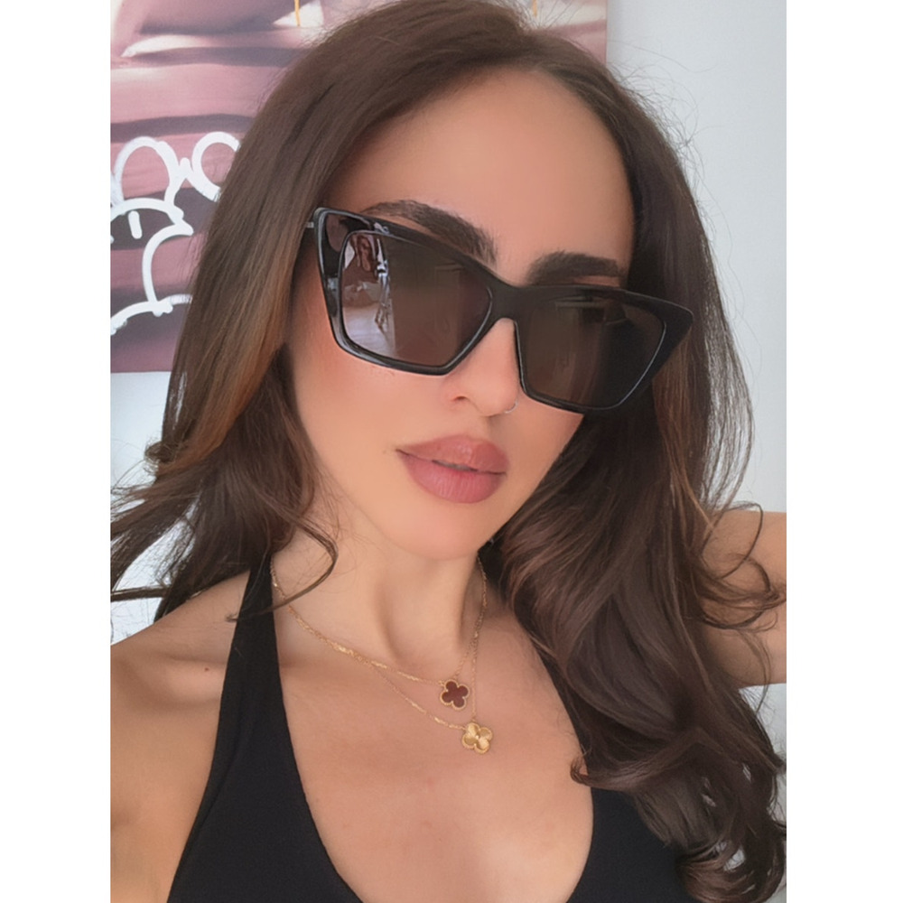 NEW Saint Laurent SL276 XL Mica Sunglasses in Black - Picture 1 of 7